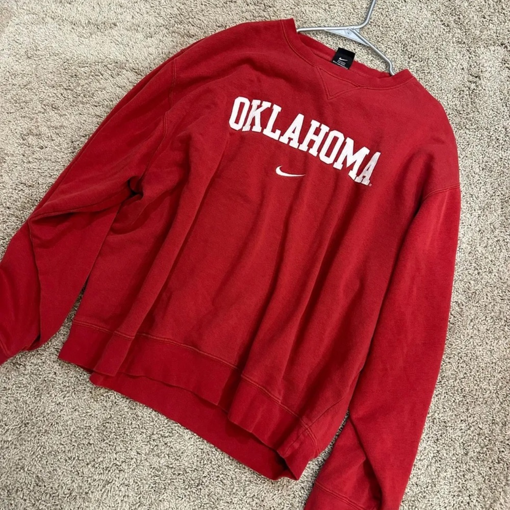 Vintage Nike Oklahoma Red Sweatshirt Crewneck